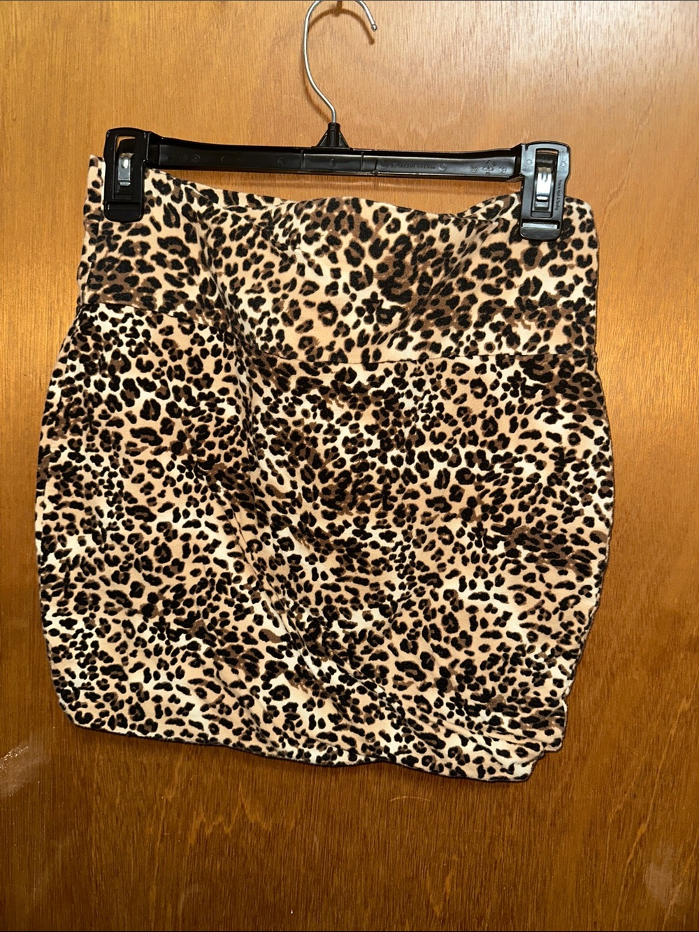 Heart Hips Leopard Mini Skirt in Brown and Black